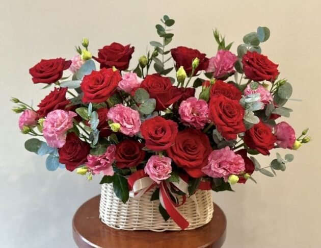 Blush Blossom Basket - Image 5